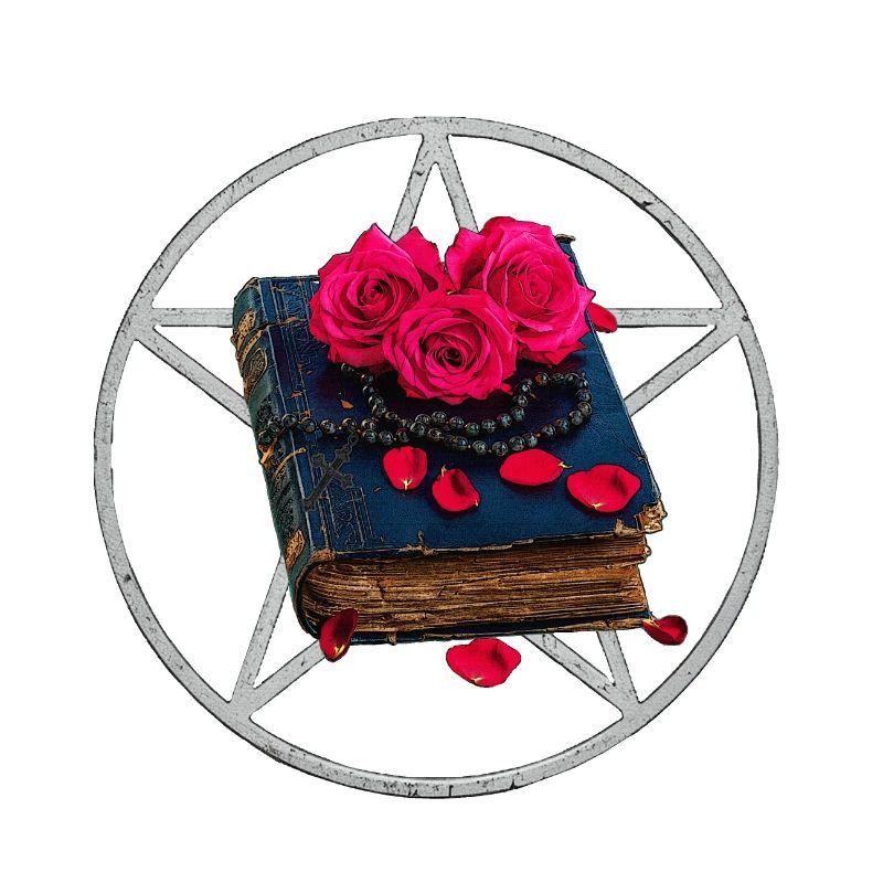 Gothic-Buch, Pentagram Muster, Geschenkidee Frau