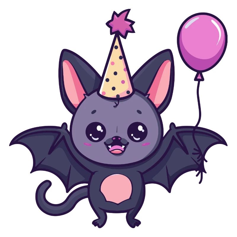 Fledermaus Geburtstag Comic Niedlich