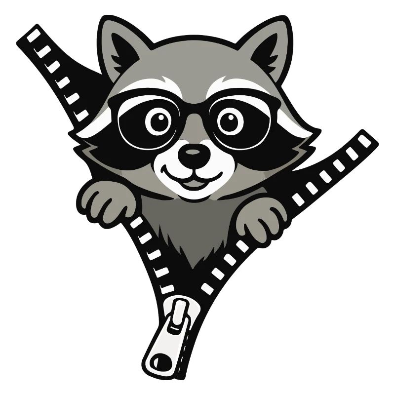 Neugieriger Waschbär