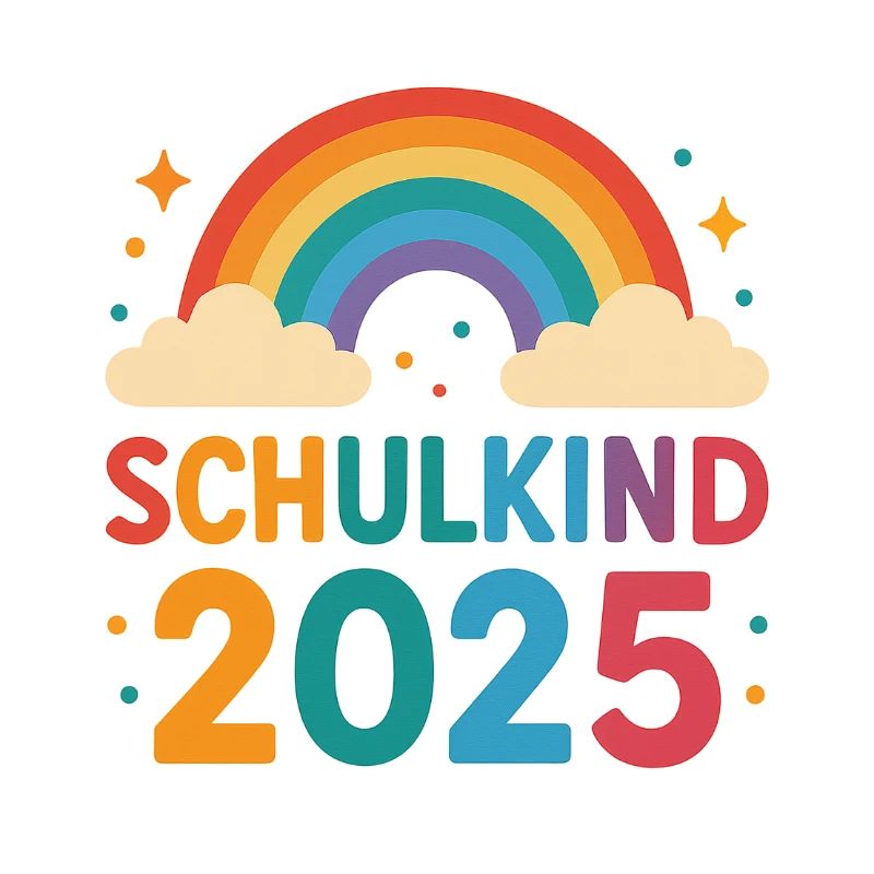 Rainbow Schulkind 2025 Motiv