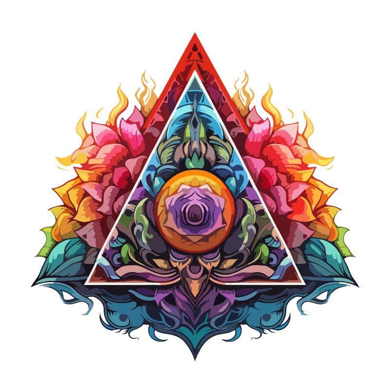 Flame Lotus Triangle