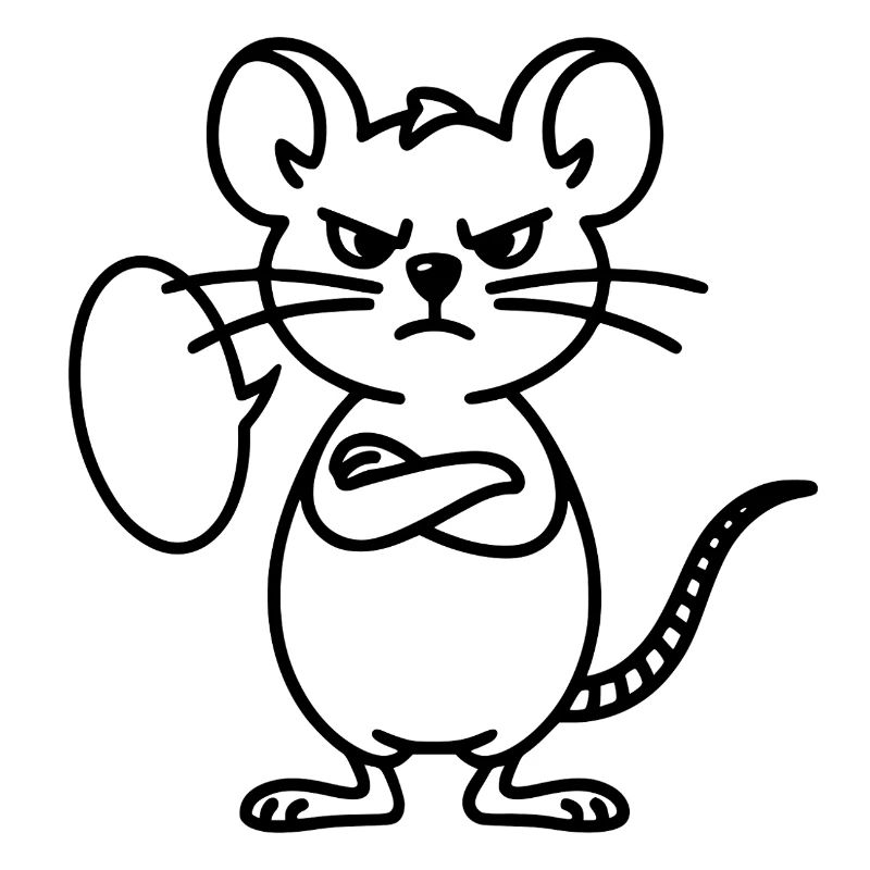 Mouse with speech bubble to personalize