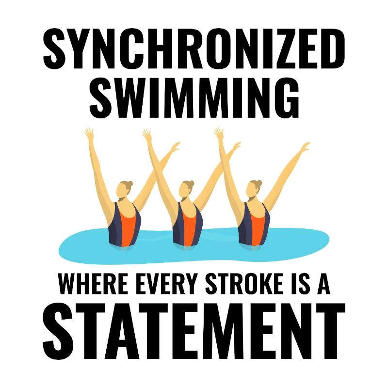 Triumphierende Synchro-Schwimmer