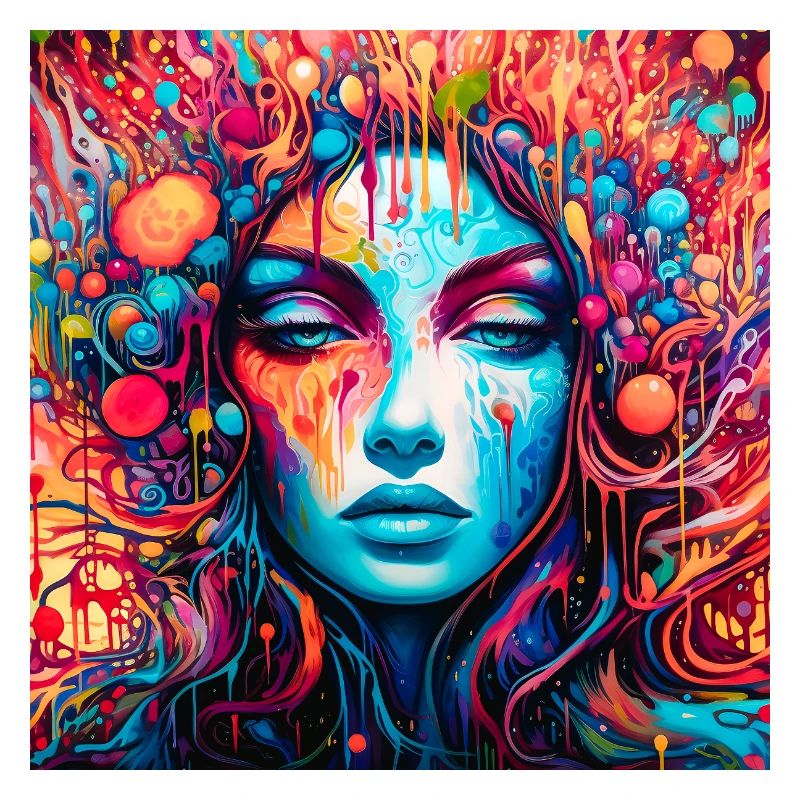 Psychedelisches Märchen-Porträt