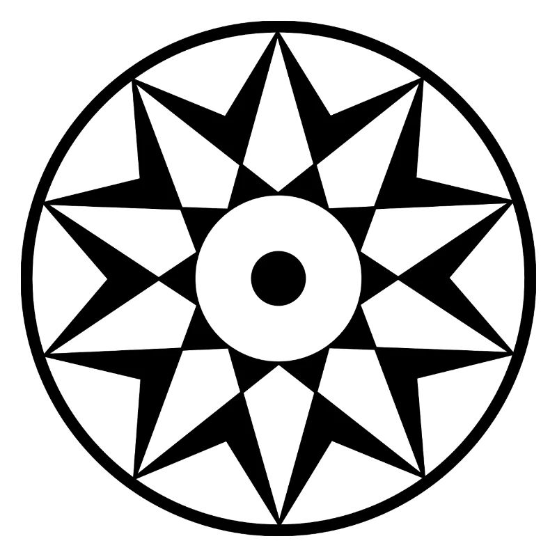 Décagramme Céleste Mandala