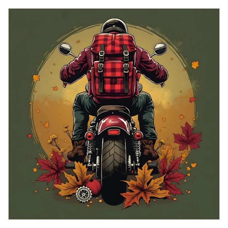 Gingham Backpack + Bike Gear
