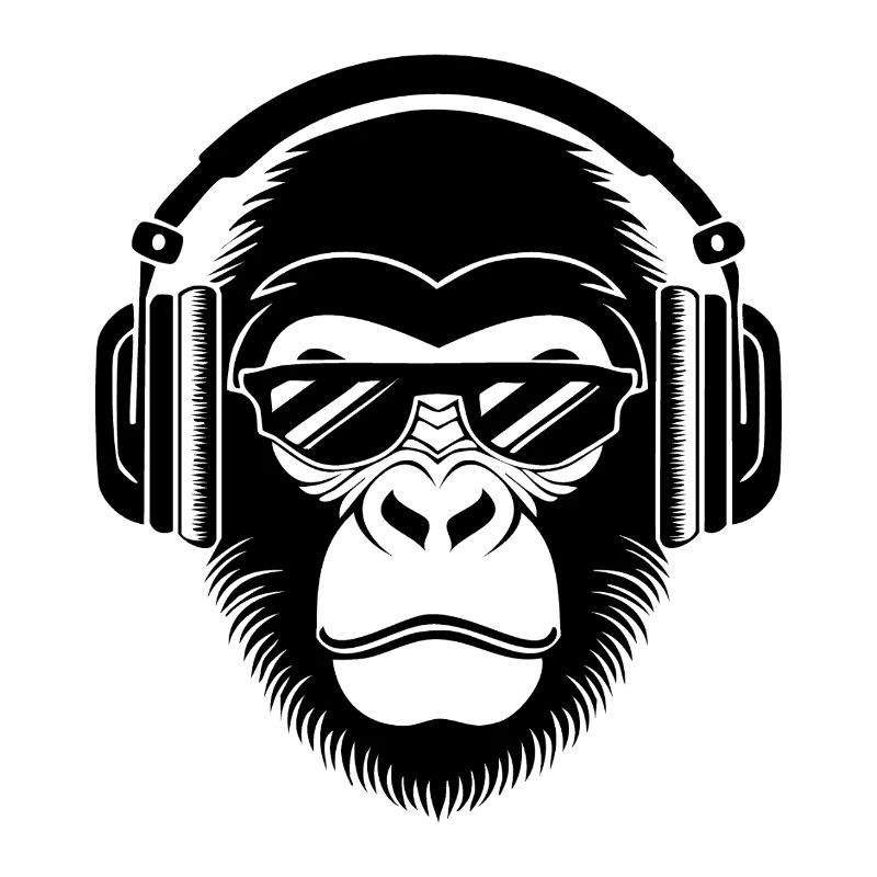 Chemise Rebellious Monkey Head DJ Grooves Underground