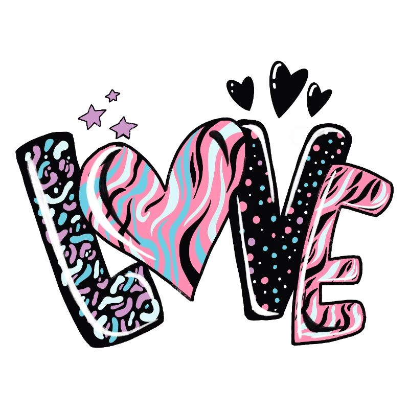 Love Kaleido Heart Pattern