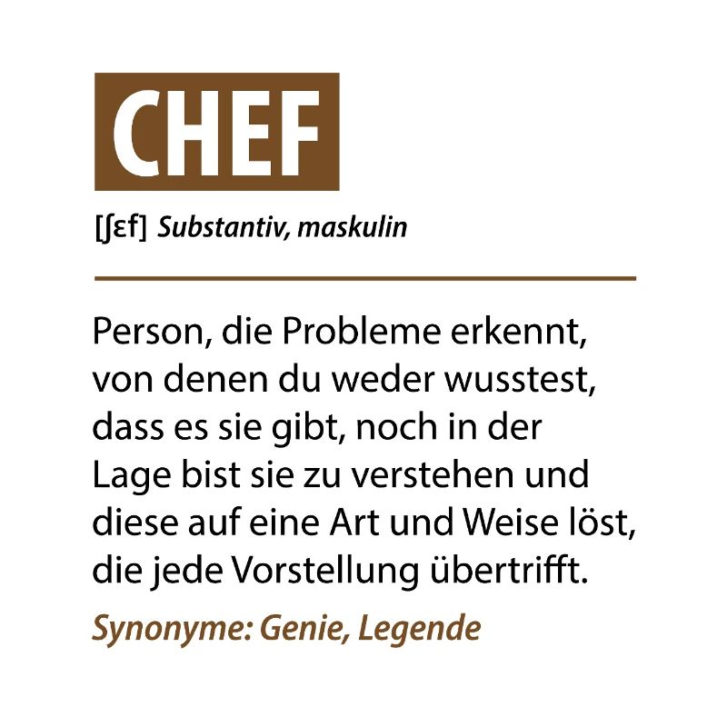Lustige Chef Definition Manager Büro Geschenk