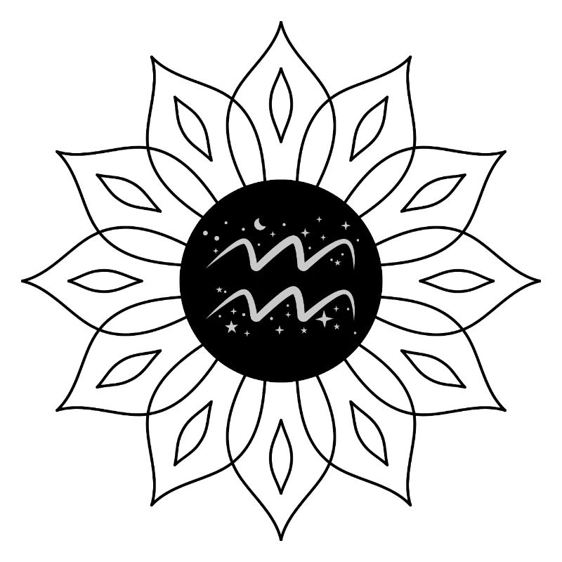 Aquarius, Celestial Waves and Stars