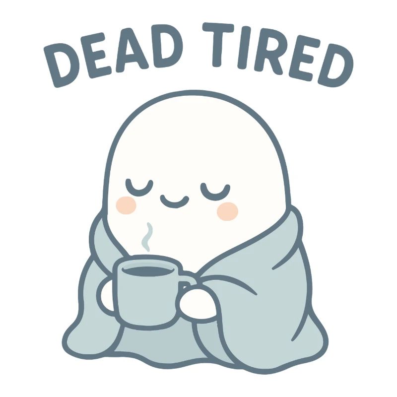 Dead Tired Ghost Kuschelbecher
