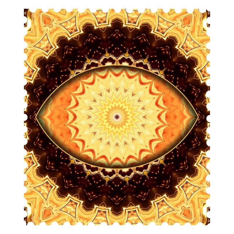 Sonnenmandala Feuergold