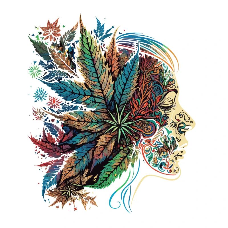 Psychedelic Blatten Silhouette