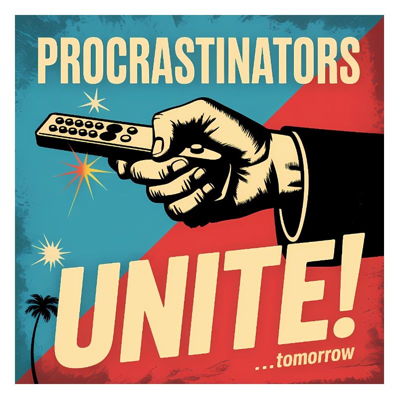 Procrastinators Unite ...Tomorrow - Funny Procrast