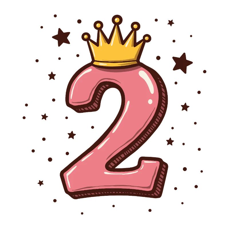 2e anniversaire Petite Princesse Couronne