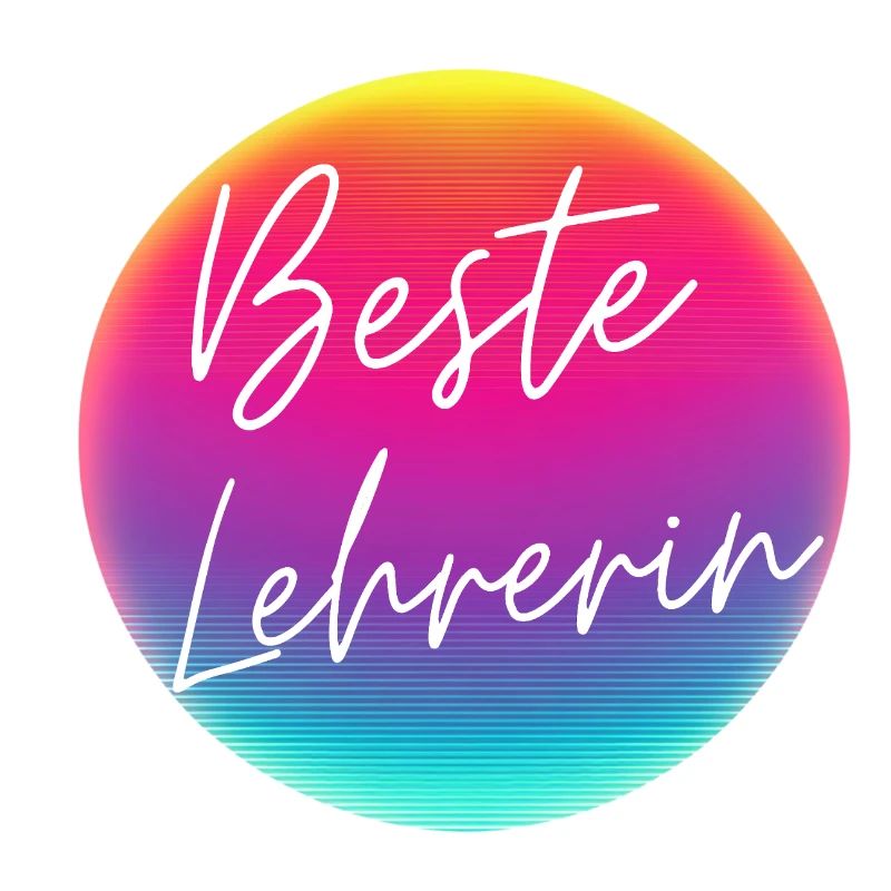 Best teacher! Neon circle customizable