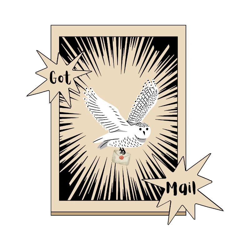 Got Mail Owl Briefeule Schneeeule