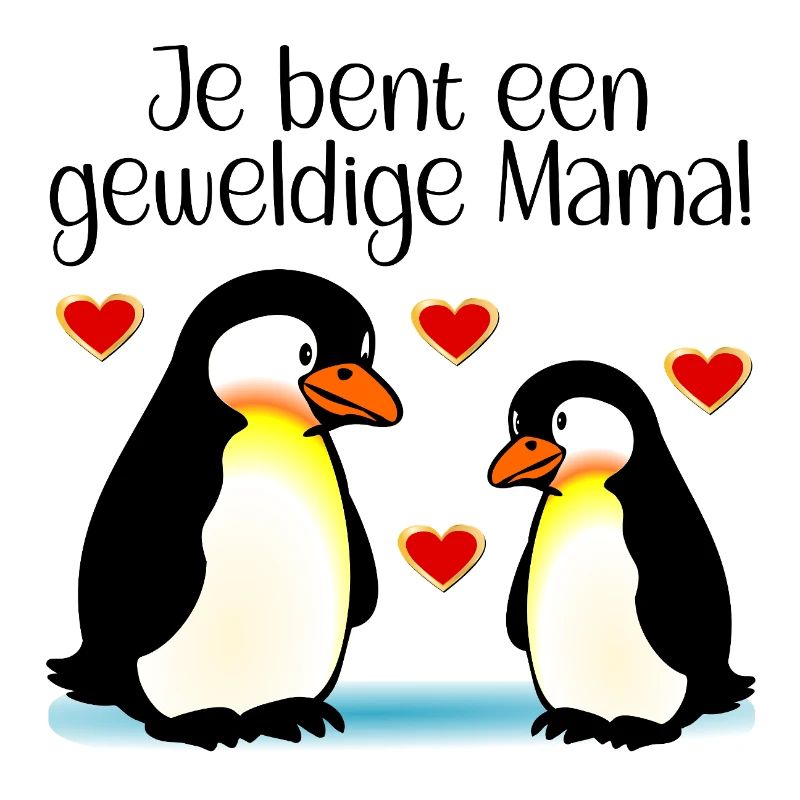 Mama-Kind-Pinguine Muttertag