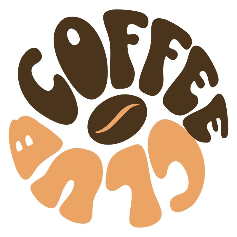 Kaffee-Blob Retro Design