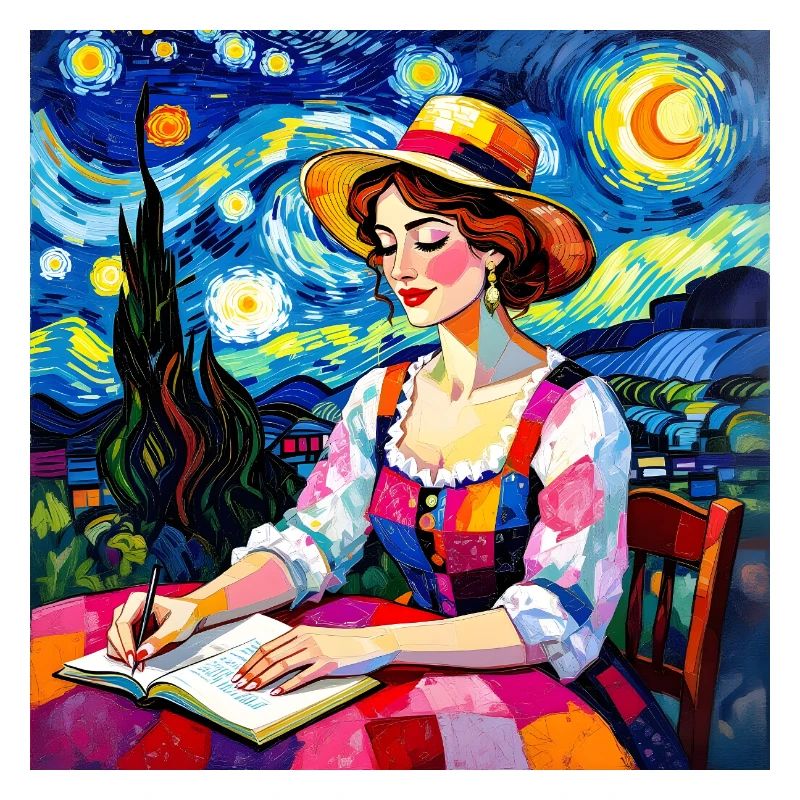 Nächtliche Patchworkschrift