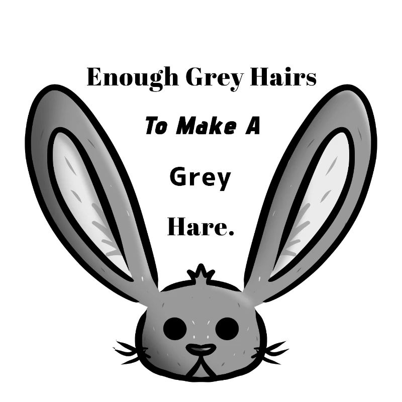 Grauer Hase/Haare