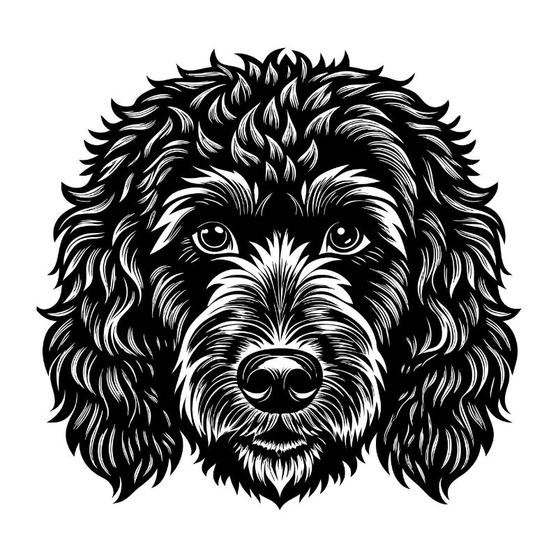 Goldendoodle-Hundekopf