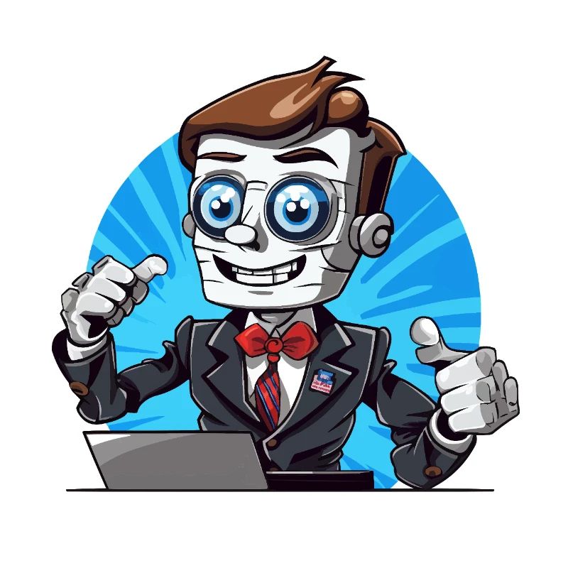 Robot streamer in a suit