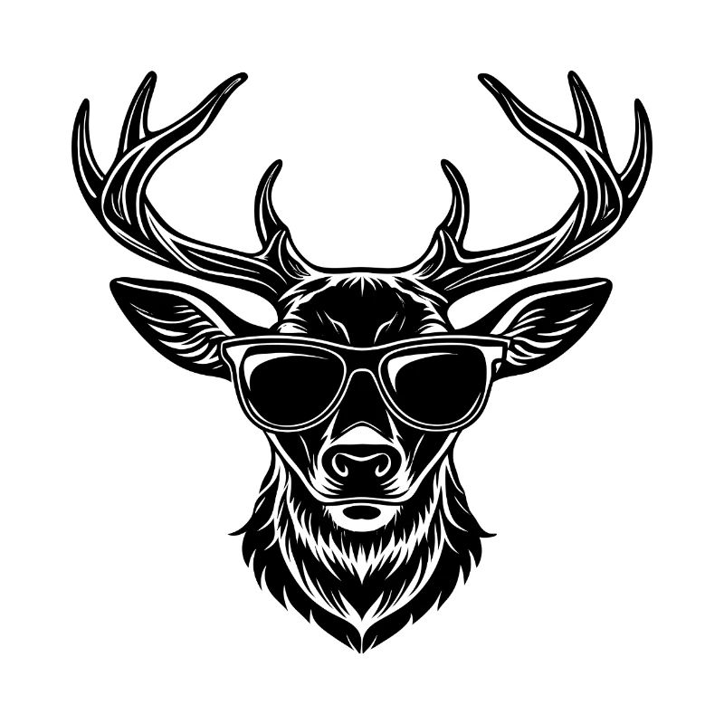 Hirschkopf-Sonnenbrille