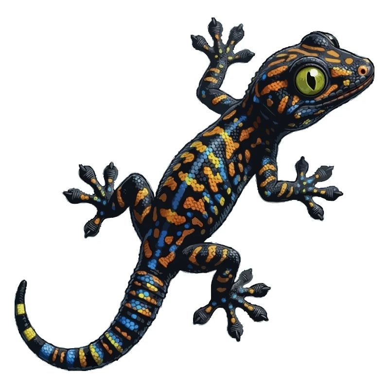 Gecko climbs