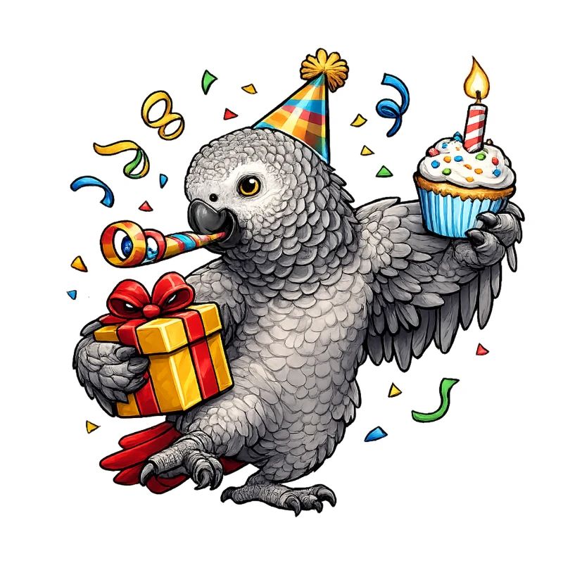 Graupapagei Geburtstag