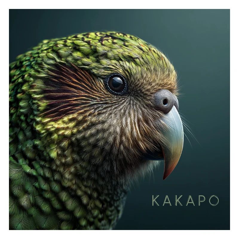 Kakapo – Perroquet vert rare