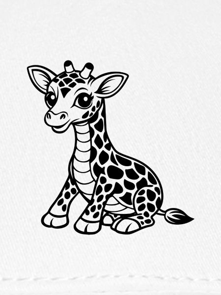 De jolies bébés girafes