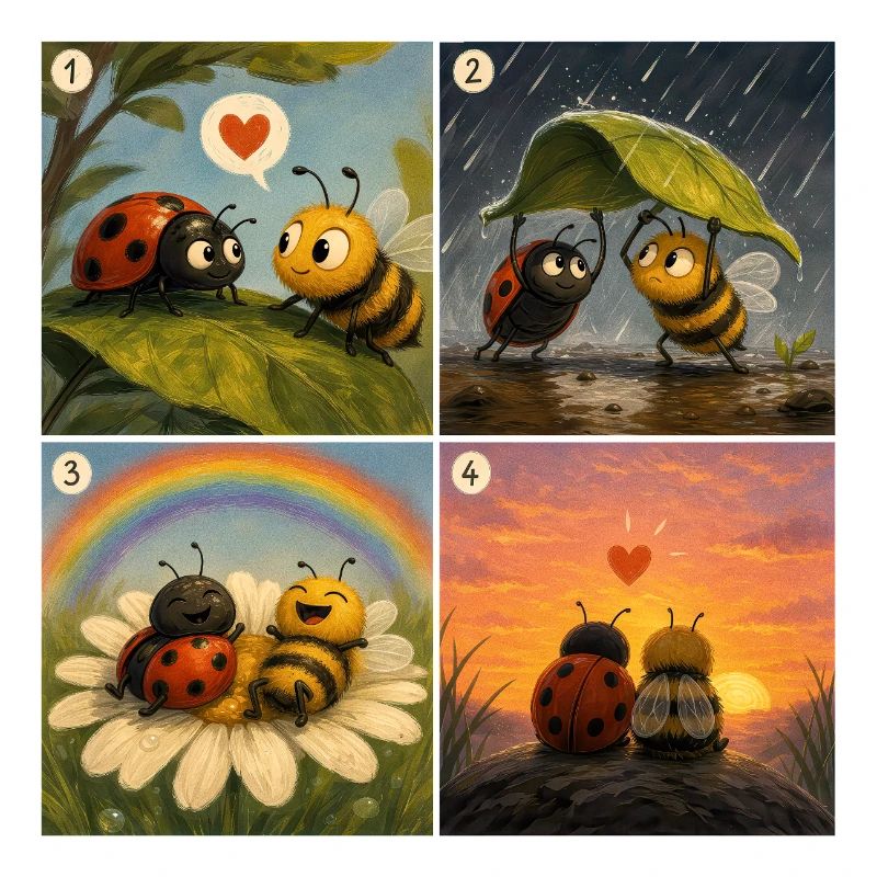 Ladybug und Bee: Ein süßer erster Moment