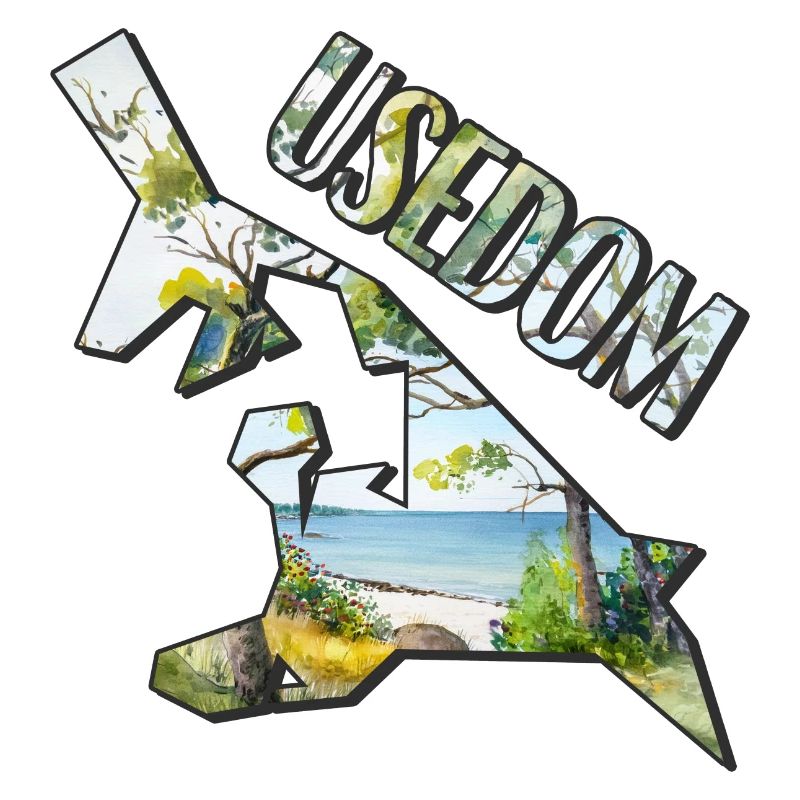 Carte à l’aquarelle d’Usedom