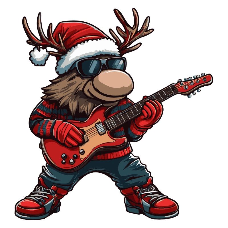 Guitare de Noël Moose