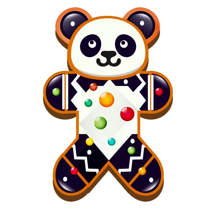 Gingerbread Panda – Festive Panda for Christmas