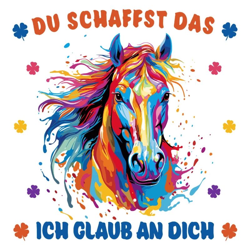Du schaffst das! Ich glaub an dich - Pferd Reiter