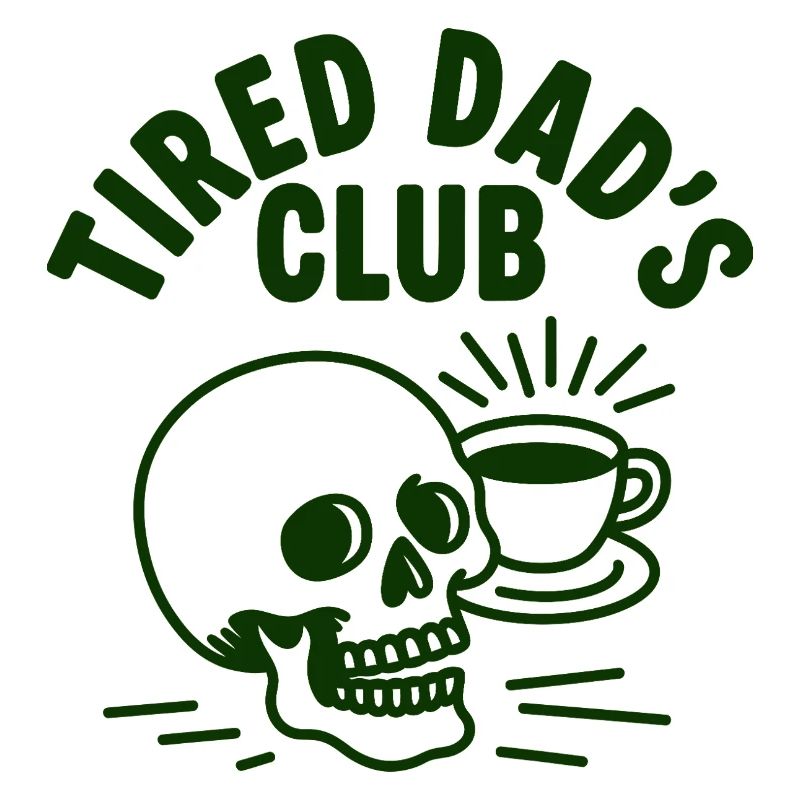 Müde Väter Club Kaffee Schädel
