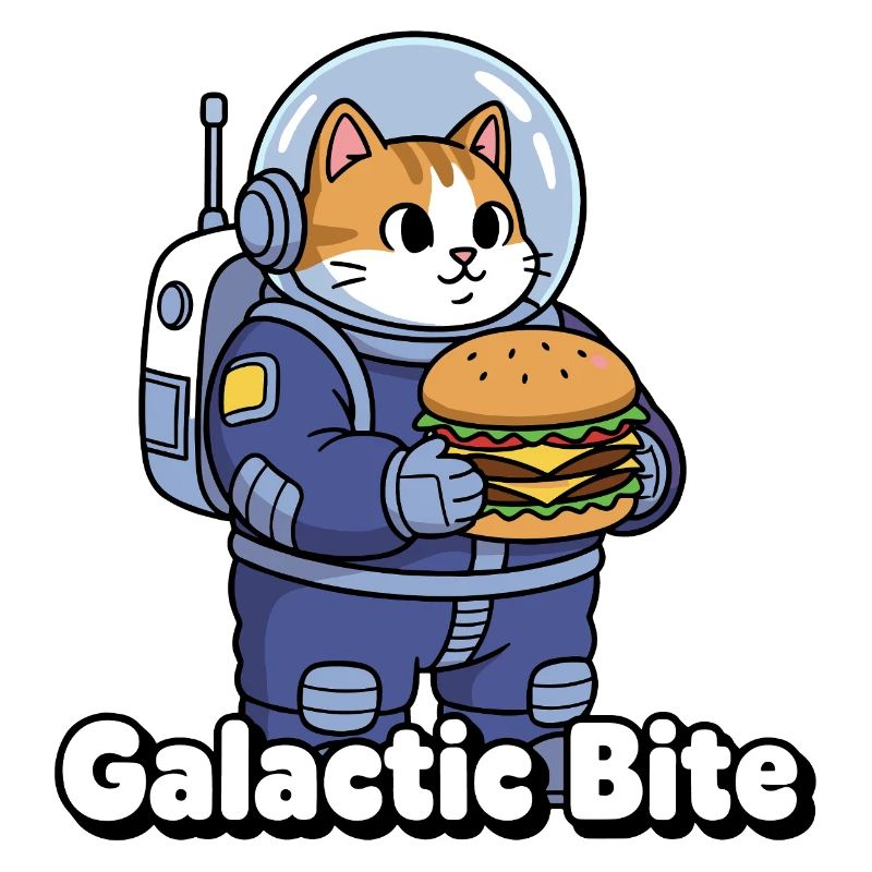 Burger Astronaute Chat Galactique