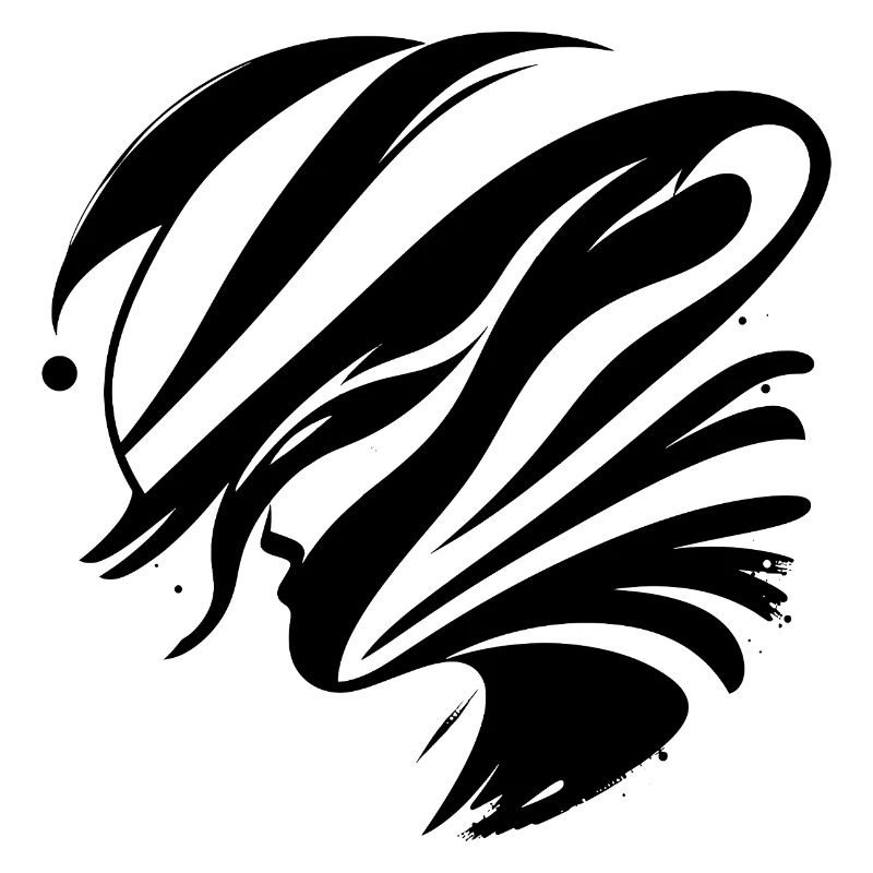 Visage abstrait - Élégant