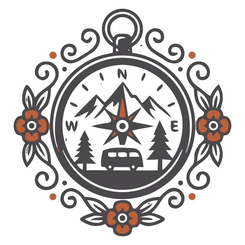 Vintage Vanlife Compass Camping