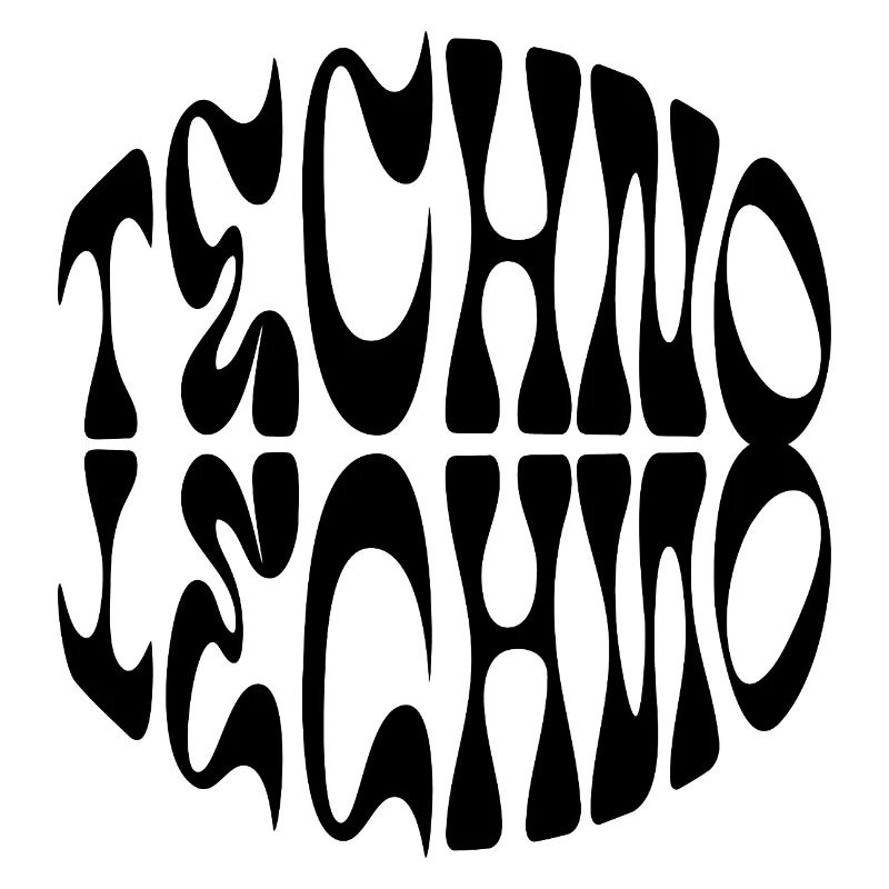 Techno liquid logo design