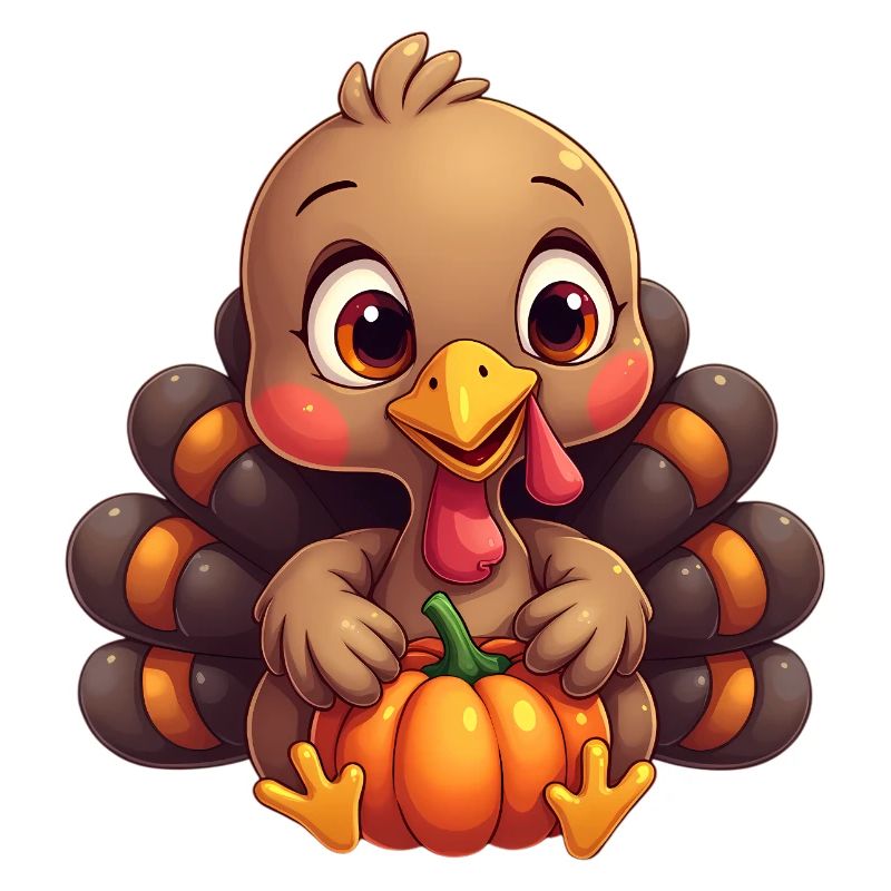 Bébé dinde de Thanksgiving