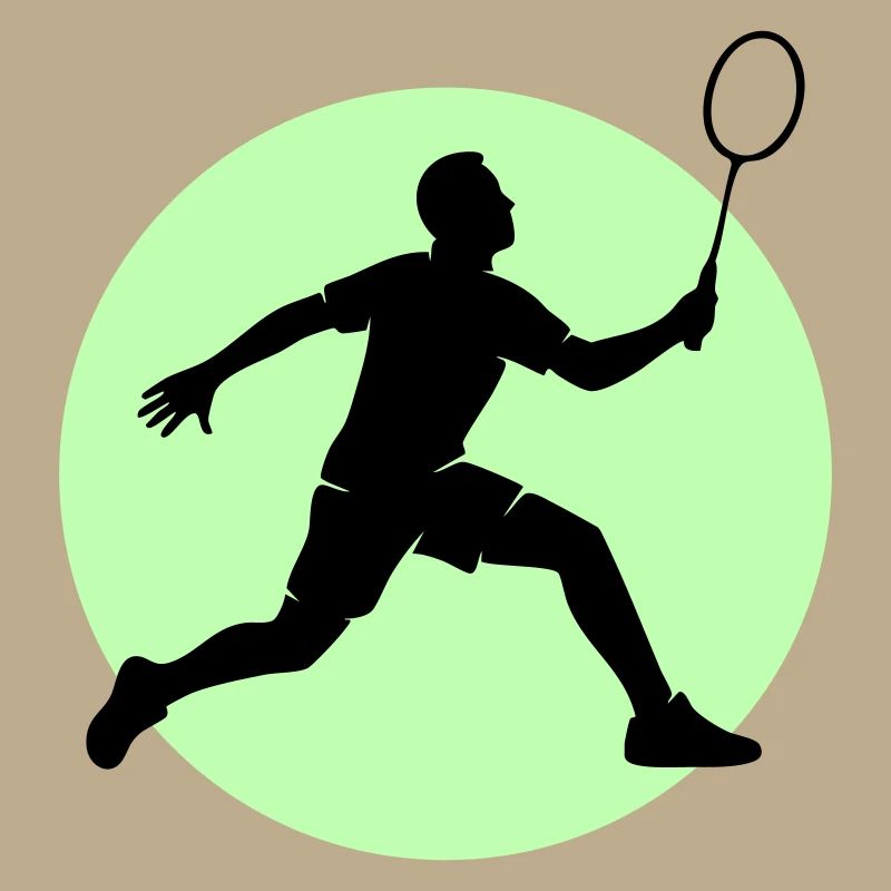 Badminton Player Forehand