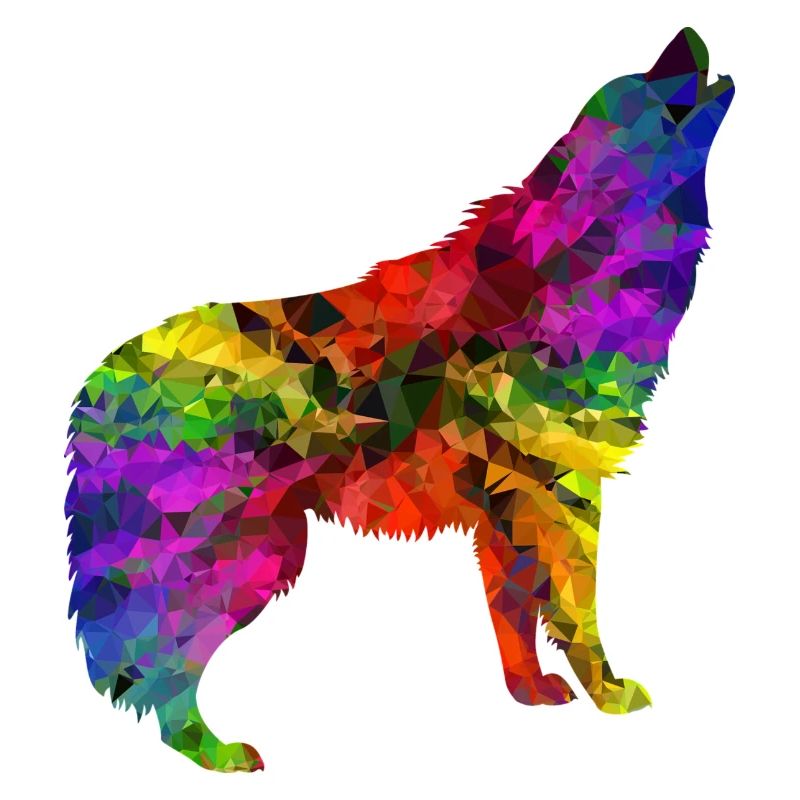 Regenbogen Wolf Edition 2