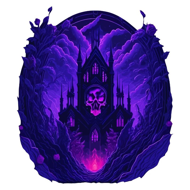 neon gothic architecture gothic castle