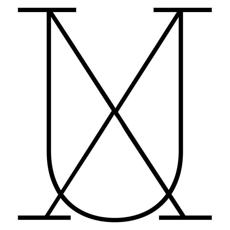 X for U Typography Sign Gift