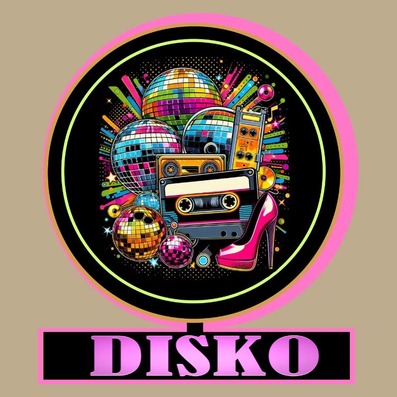 Disco Retro Cassette Neon Gloss
