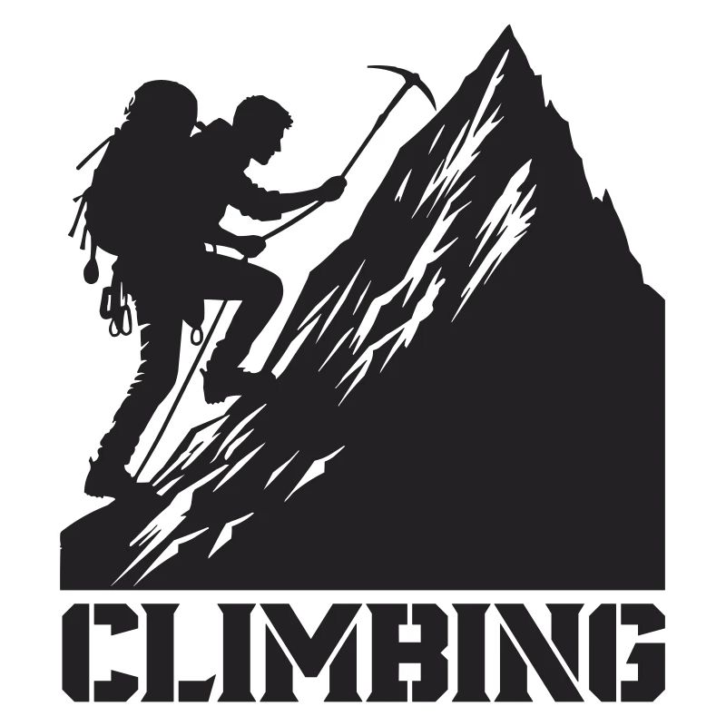 bergsteiger climbing