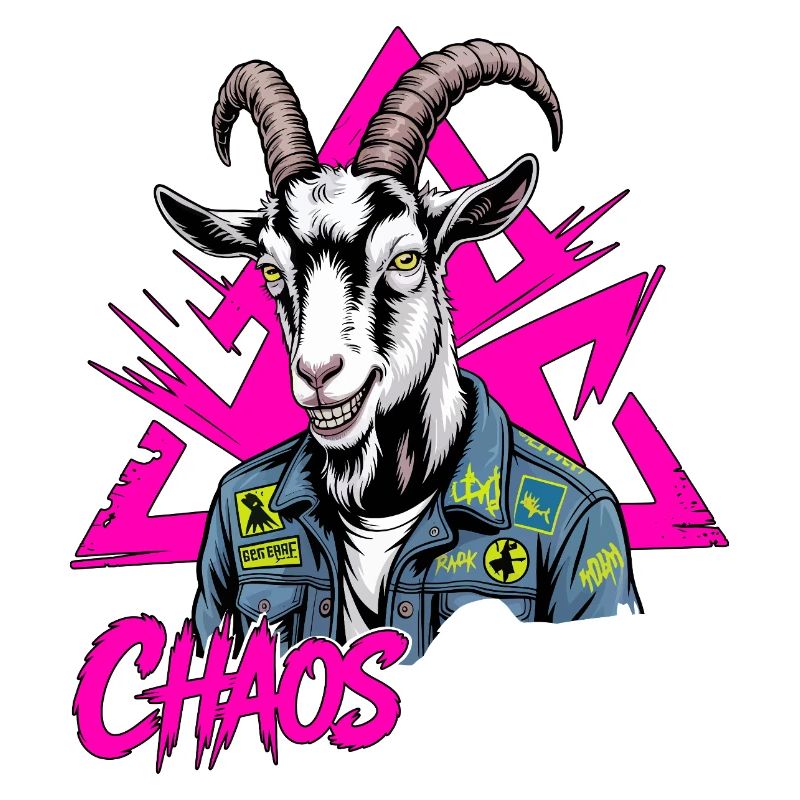 Chaos Ziege Punkrock Design